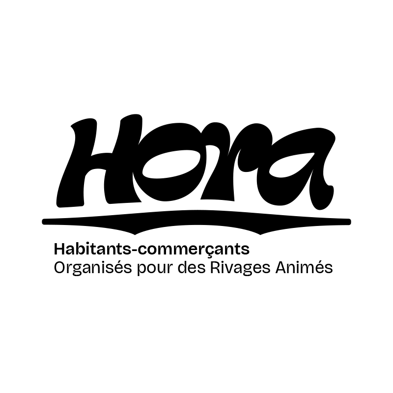 Logo pour Hora – Création d'identité visuelle sur mesure par Maison Màj, studio de design graphique à Nantes spécialisé en branding pour les acteurs culturels et événementiels des îles de Nantes.
