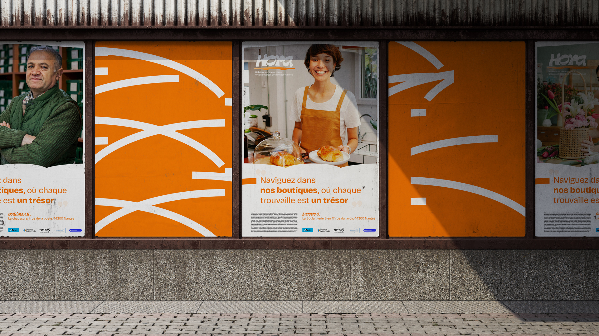 Affichage urbain Nantes, création de graphisme