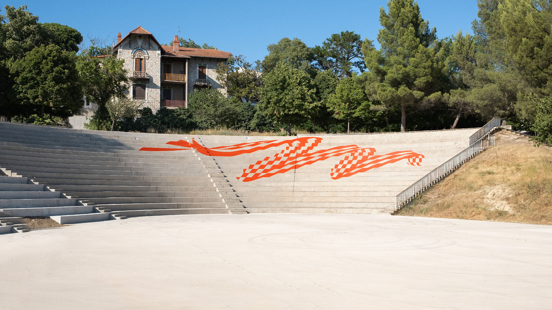 anamorphose fresque mmaj, france provence cote d'azur,